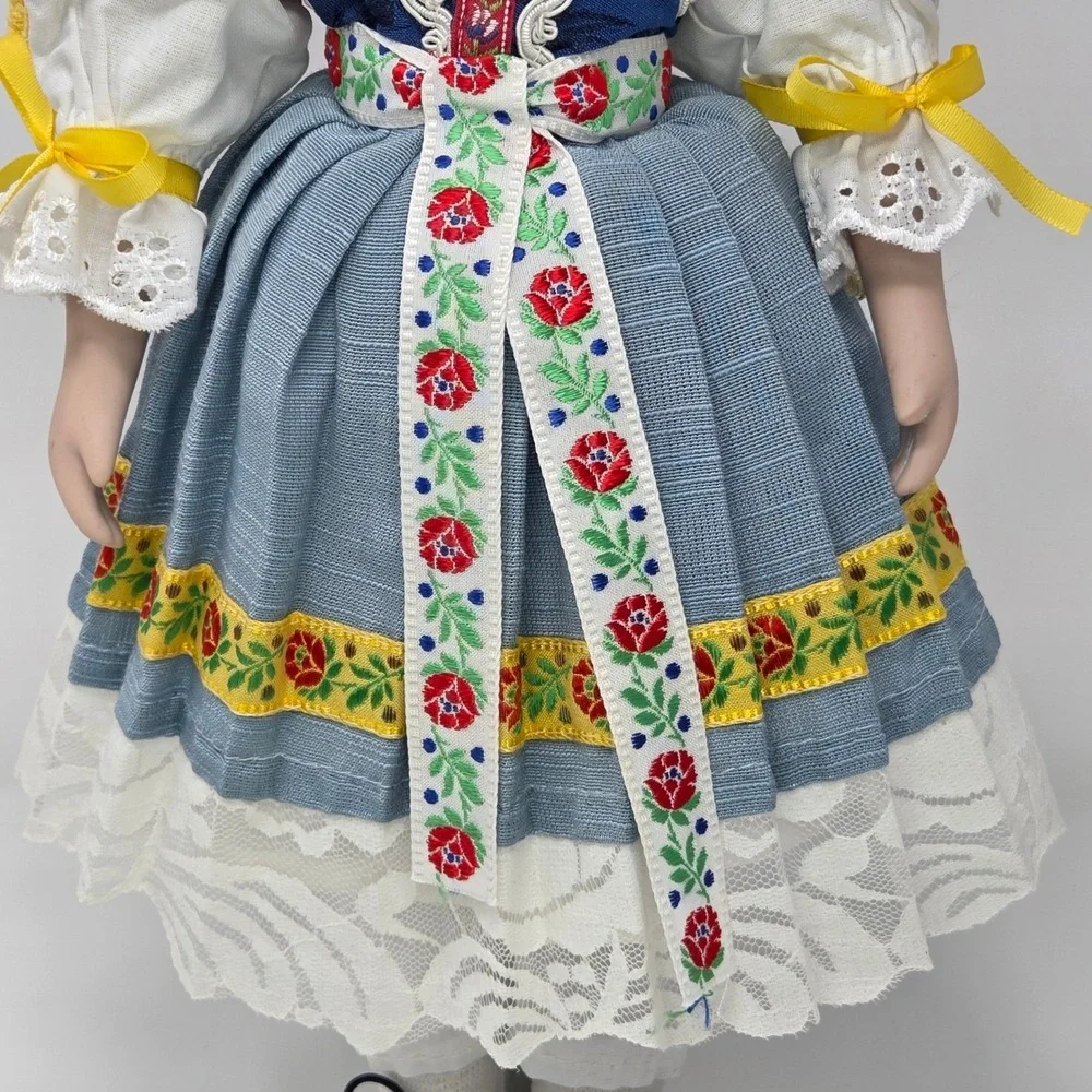 Vintage Piestany Folk Costume Doll Slovakia Handmade Collectible‎ Porcelain 16